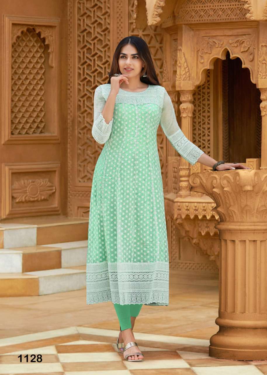 S3forever-eliza-fabric-georgette- Heay -Carzy Print-front Work Anarkali-long-gown-kurti-1128